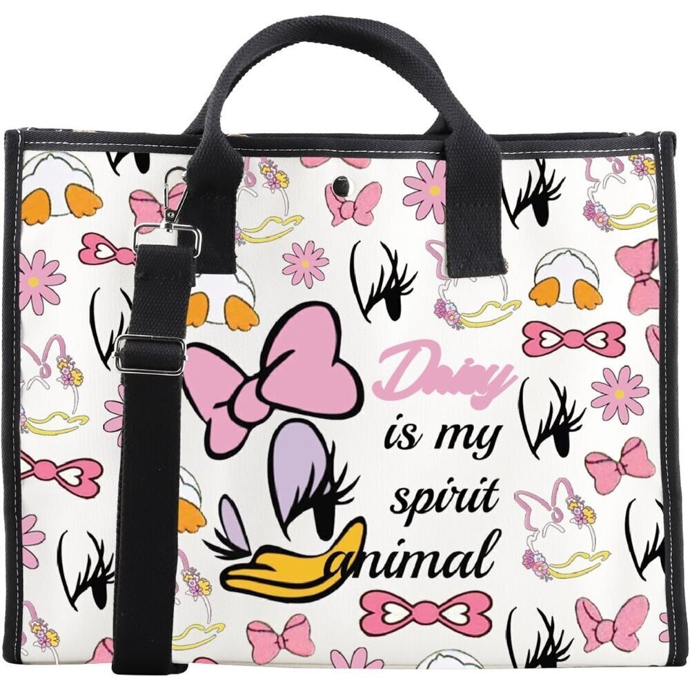 Cartoon Duck Crossbody Bag Polyester Adjustable Shoulder Bag Cute Gift for Women